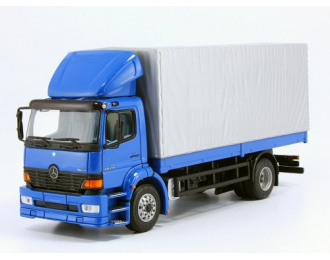 MERCEDES-BENZ Atego 1828 бортовой грузовик с тентом, синий