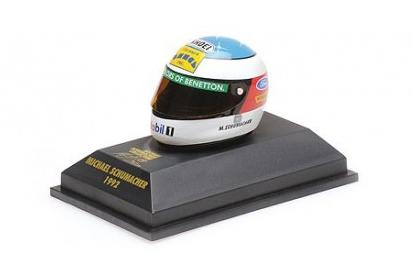 MINI HELMET Michael Schumacher Portugese GP (1993), white/blue/red/yellow