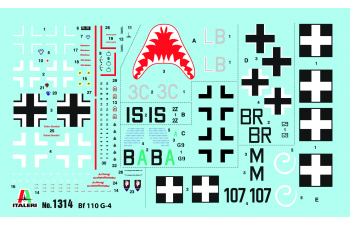 Сборная модель Самолет BF 110 G-4