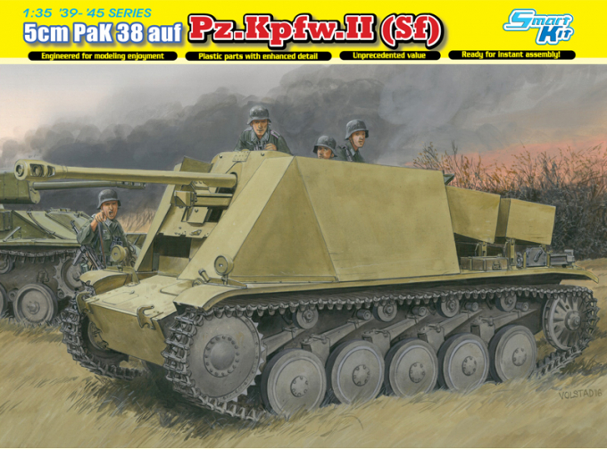 Сборная модель 5cm PaK38 L/60 auf Fgst.Pz.Kpfw.II (Sf)