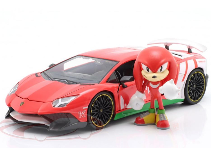 LAMBORGHINI Aventador SV, Red / white