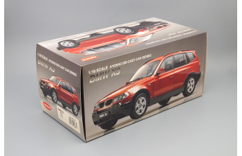 BMW X3 E83 (2004), red metallic