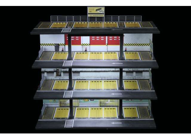 Diorama *US style 4 storey parking lot with light C*, various
