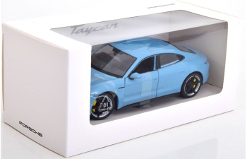 PORSCHE Taycan (2020), light blue-metallic