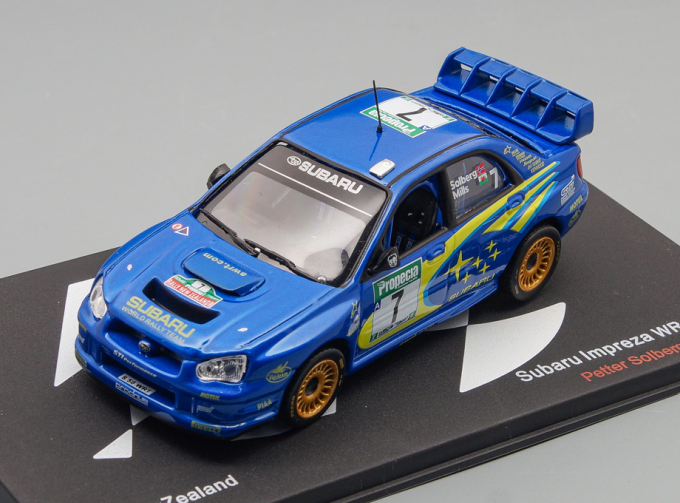 SUBARU Impreza Wrc N 7 Rally New Zealand (2003) P.Solberg - P.Mills, Blue Met Yellow