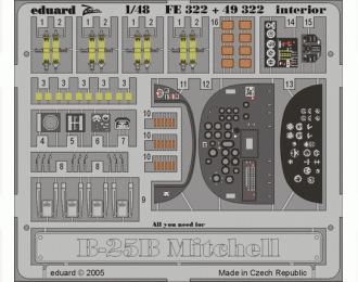 Цветное фототравление для B-25B interior