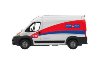 RAM ProMaster 2500 Cargo High Roof Canada Post (2019), white / red / blue