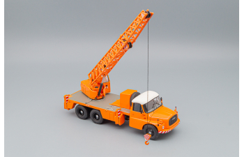 TATRA T148 crane truck, orange / white