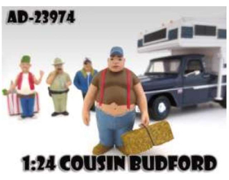 *Trailer Park* Cousin Budford (caravan Not included, you buy 1 figure).