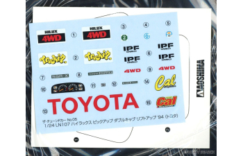 Сборная модель Toyota HiLux Pickup Double Cab Lift Up '94