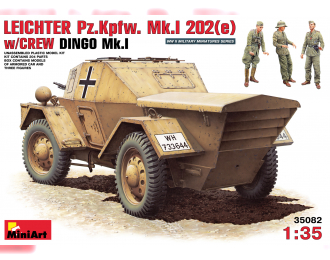 Сборная модель Бронеавтомобиль  LEICHTER Pz.kpfw. 202(e) w/CREW DINGO Mk.I