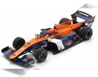 DALLARA Sf23 Hr-417-e Team Ponos Nakajima Racing M-tec №65 Super Formula Season (2024) Ren Sato, Orange White Blue