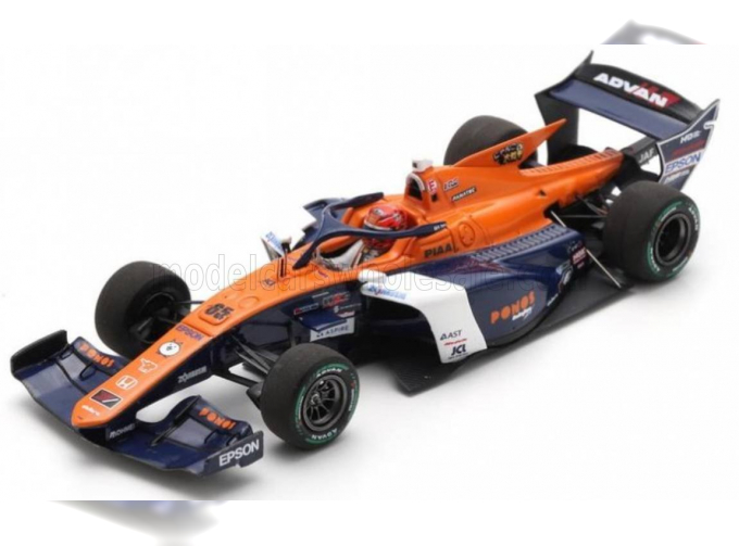 DALLARA Sf23 Hr-417-e Team Ponos Nakajima Racing M-tec №65 Super Formula Season (2024) Ren Sato, Orange White Blue