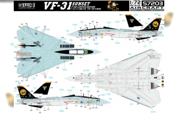 Сборная модель Истребитель F-14D VF-31 SUNSET (Limited Edition)