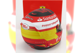 BELL HELMET F1 Casco Helmet Scuderia Ferrari Season (2022) Carlos Sainz, Red White