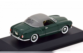 VOLKSWAGEN Karmann Ghia Convertible with Softtop, dark green grey