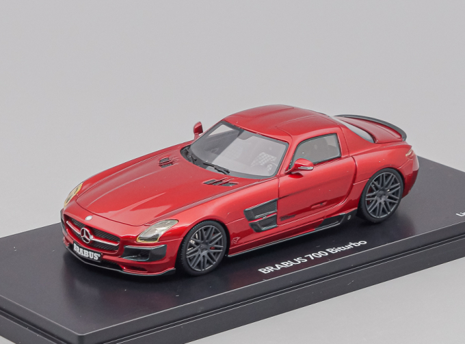 MERCEDES-BENZ Brabus 700 Biturbo SLS AMG C197, red metallic