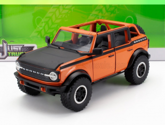 FORD Bronco Open (2021) With Set 4x Tires, Orange Black