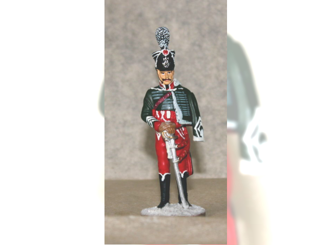 Фигурка Офицер 8-го гусарского полка в парадной форме по регламенту, 1812 г.