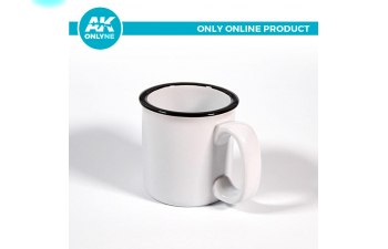 Белая керамическая кружка с логотипом AK / AK LOGO WHITE CERAMIC MUG