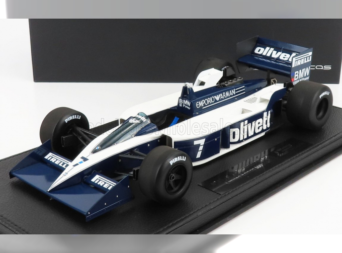 BRABHAM F1 Bt55 Bmw N 7 Season 1986 Riccardo Patrese - Con Vetrina - With Showcase, Blue White