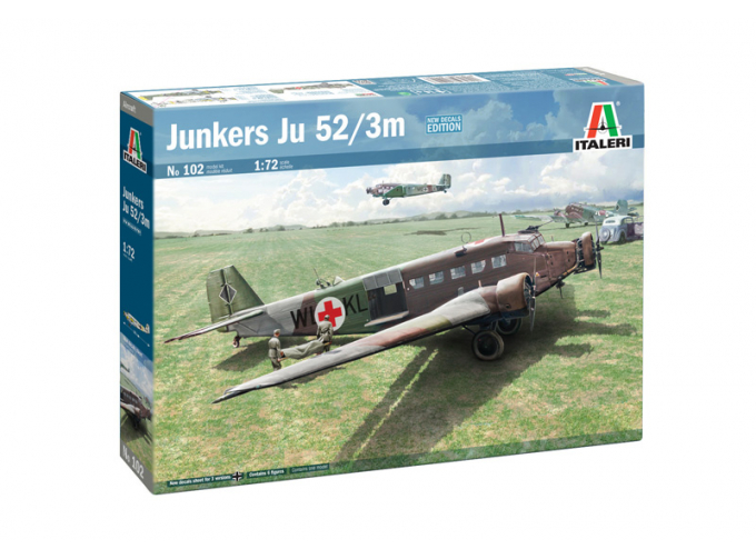 Сборная модель JUNKERS Ju-52/3m Military Airplane 1935