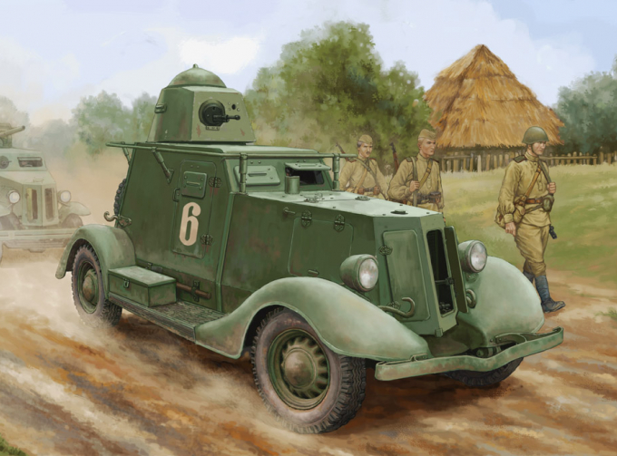 Сборная модель Бронеавтомобиль Soviet BA-20 Armored Car Mod.1937