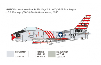 Сборная модель North American FJ-2/3 Fury