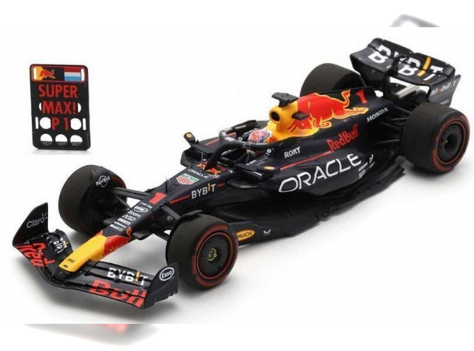 RED BULL F1 Rb19 Team Oracle Red Bull Racing №1 World Champion Winner Belgium Gp (2023) Max Verstappen, Matt Blue