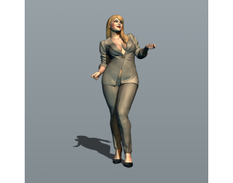 Фигурка Бизнесвумен 5, окрашенная