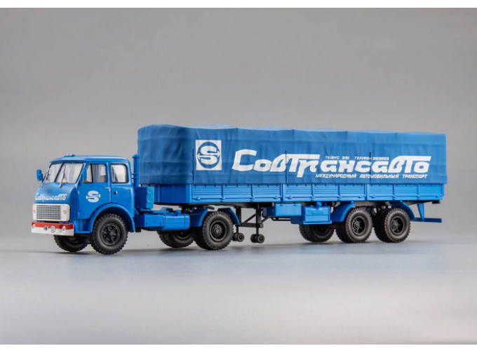 Минский 504В (поздний) с полуприцепом 5205А СовТрансавто, св.синий