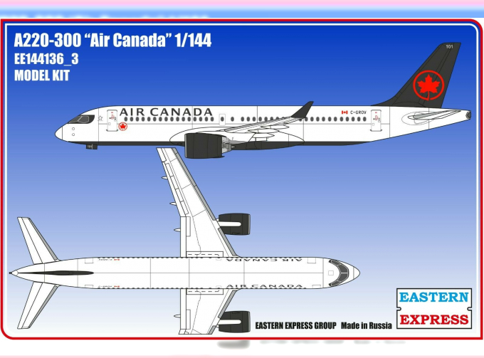 Сборная модель Авиалайнер А220-300 Air Canadian ( Limited Edition )
