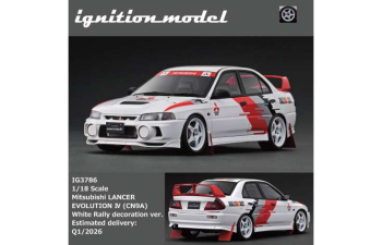 MITSUBISHI Lancer Evolution IV (CN9A), white rally decoration version