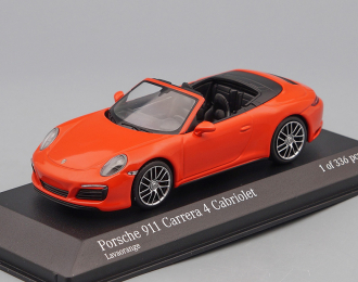 PORSCHE 911 (991.2) Carrera 4s Cabriolet (2017), orange