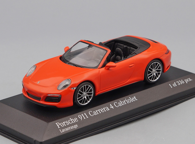 PORSCHE 911 (991.2) Carrera 4s Cabriolet (2017), orange