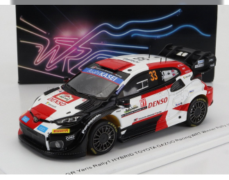 TOYOTA Yaris Gr Hybrid Rally1 Team Toyota Gazoo Racing Wrt №33 Winner Rally Japan (2023) Elfyn Evans - Scott Martin, White Red Black