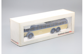 MERCEDES-BENZ O10000 Bus, blue / cream / grey