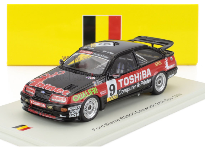 FORD Sierra Rs500 Cosworth №9 4th 24h Spa (1989) Kay Bornebusch - Loris De Sordi - Patrick Slaus, Black Red