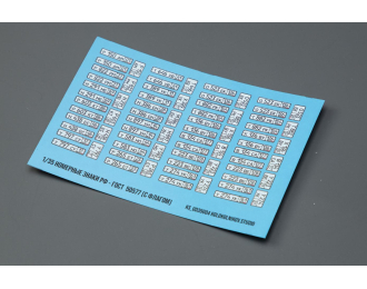 Декаль Номерные знаки РФ - ГОСТ 50577 (с флагом)