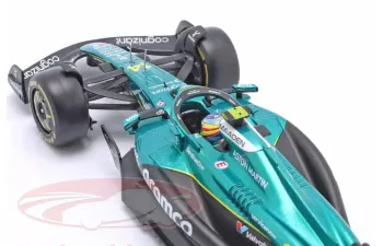 ASTON MARTIN  AMR 25 №14 Formula 1 Fernando Alonso with helmet (2025), black/silver/turquoise