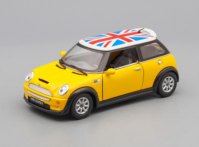 MINI Cooper S Flag Printing, yellow metallic