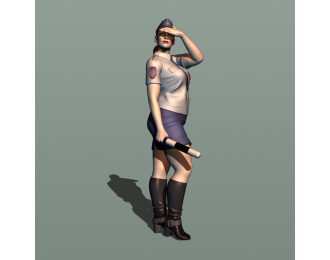 Фигура Капитан Вострецова (масштаб 1:24), окрашенная