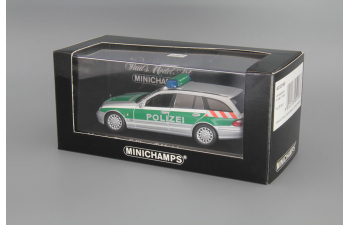 MERCEDES-BENZ E-Class T-modell Polizei Berlin W211 (S211), silver / green