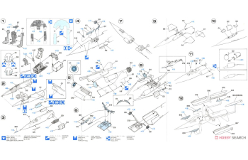 Сборная модель LOCKHEED MARTIN F-104/g F-104/s Starfighter Italian Army - Esercito Italiano 1954 