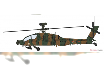 Сборная модель Ударный вертолет сухопутных сил самообороны Японии AH-64D APACHE LONGBOW "J.G.S.D.F. DETAIL UP VERSION" (Limited Edition)
