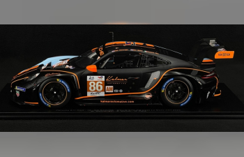 PORSCHE 911 991-2 Rsr-19 4.2l Team Gr Racing Gulf №86 24h Le Mans (2023) Ben Barker - Riccardo Pera - Michael Wainwright, Orange Light Blue Black