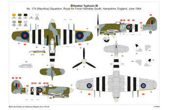 Сборная модель Британский истребитель Hawker Typhoon Mk.Ib "Car Door"
