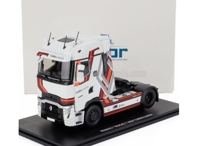 RENAULT T-line High Turbo Leader Tractor Truck 2-assi (2021), White Brown Orange Grey