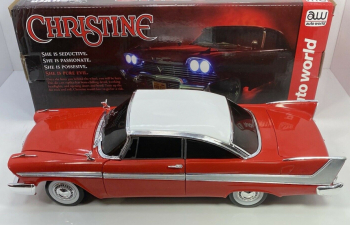 PLYMOUTH Fury Coupe (1958) - Black Windows - Evil Version - Christine La Macchina Infernale, Red White