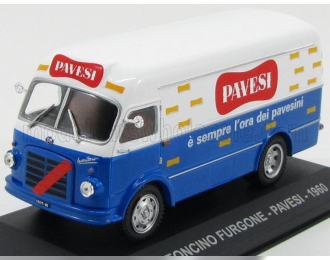 OM FIAT Leoncino Furgone Van Pavesi (1960), White Blue